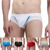 Onderbroeken Penis Gat Slips Open Pouch Cover Bag Spandex Sexy Mannen String Ondergoed Lage Taille U Bolle Micro Bikini broek Homo Pant278u