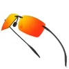 Lunettes de soleil carrées incassables polarisées hommes sans monture TR90 léger 2021 conduite lunettes de soleil mâle marque Design nuances UV400198999255n