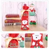 Non Woven Christmas Santa Claus Wine Bag Wine Bottle Cover For Christmas Decorations Dinner Table Decoration Home Party Decors