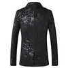 Lente Slanke Luipaard Print Pak Jassen Merk Mannen Blazer Mode Lange Mouw Een Knop Jas Plus Size 5XL Herenpakken Blazers