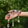 Healing Spiritual Home Window wall Hanging pendant Decor Tree Of Life hang Chakra Stone Prism Natural Crystal Charm Ornament1399402