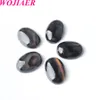 Wojiaer Fashion Natural Loose Gemstones Crystal Ruby Oval Cab Cabochon Beads For Jewelrybracelet Accessories 13x18mm BU803