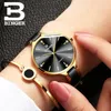 Zegarek Damski Switzerland Binger Fashion Women Watch Luxury Marca Braceletes Band Cerâmica Sapphire Impermeável Montre Femme 220210