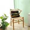 Almofada/travesseiro decorativo decoração de casa produtos paisagem pintura de linho travesseiro