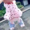 温かい犬の服冬のペット服ジャンプスーツパピーコートヨーキープードルビチョンポメラニアンシュナウザー犬服アパレル210401