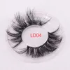 2020 Nieuwste 25mm 3D Mink Eyelashes False Wimpers 100% Mink Eyelash Extension 3D Mink Washes Dikke Lange Dramatische Wimpers
