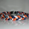 béisbol 3 cuerdas tornado gargantilla deportes titanio collar trenzado collar pulsera