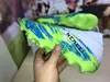 대기 팩 흰색 충격 핑크 남성 축구 신발 Nemeziz 19+ FG 최상 Royal Blue Cleats SuperSpectral Screaming Orange Precision for Football Boots