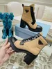 Kobiety Major Botki Kostki Moda Lace Up Platform Skóra Martin Boot Top Designer Letter Drukuj Buty Booties 198