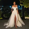 Elegant Mermaid Prom Klänningar Boho Vestido de Novia Sirena Sexig Öppna Back Sequined Lace Slim Bride Gowns00012