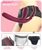 NXY Dildos 3in 1 Strap on Realistic Dildo Vibrator for Women Anal Beads Plug Vagina Adult Sex Toys Couples Lesbian Gays Game Bdsm 0105