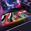 Strata Líquido RGB Mouse Pad Gamer Com Backlight E-Sport Games Accessorie Table Accessorie LED Art Mousepad Para PC Bears Mouse Pad.