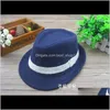 Fit Age 26T Children Fedora Hat 4Colors Kids Fashion Hats Baby Formal Caps Boys Accessories 0Huuo Wardq7270963