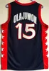 1996 ABD Rüya Takım Basketbol Hakeem Olajuwon Forması Penny Hardaway Charles Barkley Reggie Miller Scottie Pippen Grant Hill Karl Malone Formaları