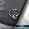 Rinhoo Edelstahl Opal Mond Ring für Frauen Männer Hohl Liebe Herz Gold Farbe Gänseblümchen Lotus Biene Fingerringe Hochzeit Schmuck Fabrikpreis Expertendesign Qualität