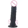 NXY Dildos Anal Toys Manual Dildo Golden Silicone Imitation Penis Suction Cup Masturbation Device Female Fun Adult Products 0225