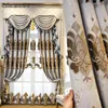 Rideaux rideaux haut de gamme luxe européen broderie ombrage produits personnalisés rideaux pour salon salle à manger chambre