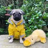 Hund Vattentät Raincoat Pet Jacket Bulldog Windbreaker Poodle Pug Bichon Puppy Coat Rainwear Pu S-5XL Vindskyddad Dog Rain Jacket 211007