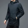 Top Grade Designer Brand Casual Fashion With Hood Winter Jacket Män Duck Down Windbreaker Puffer Coats Mens kläder 211216
