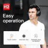 H2 Bluetooth auriculares ANC Inalámbrico Auriculares HiFi Sound Show Step Counting SD Card Slot Nube Function Smart App Smart App