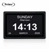 7 '' mesa de mesa Digital calendário de parede LED despertador com sze, carregador de telefone USB multi-idiomas para exibir lembrete de tempo 220311