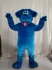 Profesjonalny Blue Dog Maskotki Kostium Halloween Boże Narodzenie Fantazyjny Party Sukienka Postać z Kreskówki Postać Karnawał Unisex Dorośli Outfit