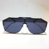 0291 Populära solglasögon för män Kvinnor Fashion Mask Unisex Half Frame Coating Mirror Lens kolfiberben Summerstil 0291S2360241