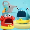 Baby Bath Toy Shark Foam Machine Bubble Blowing room Children Outdoor 210712