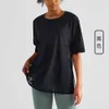丸いネックメッシュトップショートスリーブ女性用Tシャツランニングファッションゆるい通気性カジュアルタイオープ​​ンティーアウトドアスポーツシャツ688SS 2023