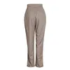 Casual Solid Trouser For Women High Waist Minimalist Ruched Black Pants Female Fashion Clothing Stylish 210521