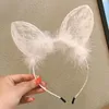 Estilo japonês babados laço laço de cabelo argola meninas doce bonito lolita cosplay bandana traje de empregada roupas acessórios para o cabelo