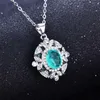 Brincos colar de pedra natural esmeralda paraiba anéis turquesas turquesas para mulheres esterlina prata 925 conjuntos de jóias 324g