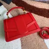 Torba na ramię Crossbody Torby damskie Torebki Torebka Moda Najwyższej Jakości Genunie Skórzane Retro Metalowe Perły Diamante Zdejmowane Dostosuj Flap Torebka