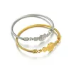 Uzone Design San Benito Bransoletka złota stalowa stal nierdzewna religijna bransoletki dla kobiet biżuteria mody dar pulsera Bangle287W