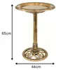 Garden Decorations 2 In1 Pedestal Bird Bath Outdoor Decor Vintage Yard Decorative Art Fountain Y1b6