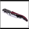 Openers Multifunction Wine Stainless Steel Bottle Opener Knife Pull Tap Double Hinged Corkscrew Creative Promotional Gifts Mmtsx Dwahc