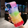 Xiaomi RedmiのためのLovecom Glitter Stars Gradient Rainbowケース注10 10 S 9 9 S 8 MI 10T Pro Poco X 3 Pro NFC M3ソフトフォンカバー