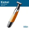 Kemei KM-1910 전문 전기 헤어 트리머 남성용 면도기 왕복 짜기 치아 블레이드 USB 충전기 기계