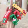 Cartoon Dinosaur Doll Auto Sleutelhanger Tas Hanger Riemen PVC Mannen en Vrouwen Handtas Sleutelhanger Drie-Dimensionale Hangers 4 Kleuren