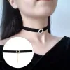 Choker Collar Clavicle Chain Velvet Neck Pearl Love Round Form Kvinnor Personlighet Mode Fina Kort Halsband Tjej Tillbehör