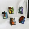 Female characters Brooches Set 8pcs Letter Ginsberg Statue of Liberty decoration Enamel Paint Badges Lapel Pin Denim Shirt Fashion1616079