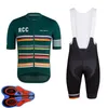 Mens Rapha Team Cykling Jersey Bib Shorts Set Racing Cykel Kläder Maillot Ciclismo Sommar Snabb Torr MTB Bike Kläder Sportkläder Y21041022