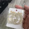 High quality Luxury Women Designer Brooch Letter Diamond Brooches Pins Tassel Brooch Ladys Fashion Jewelry Decoration