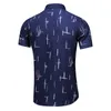 Fashion 9 Style Design Short Sleeve Casual Shirt Men's Print Beach Blouse Summer Clothing Plus Asian Size M-XXXL 4XL 5XL 210708