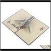 Cards Event Festive Supplies & Gardenhigh Quality 3D Engraving Paper-Cut Airplane Model Greeting Card Creative Gift Home Party Supply Drop De