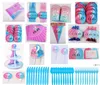 NEWParty Decoration Supplies Gender Reveal Boy Girl Plates Napkins Cups Straws Banner Tablecloth Sets Shower Birthday Decorations RRB11618