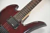 Factory Custom Wine Red Wesored Electric Guitar z Rosewood Fretboard, 24 progami, można dostosować jako żądanie