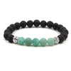 Kimter Natural Lava Stone Bracciale Bangle Diffusore di olio essenziale Gioielli Yoga Perline Bracciali con perline di roccia vulcanica per donna Uomo DHL libero G112S F