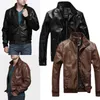 hooded leather bomber