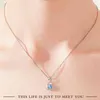 Dropshipping Wholale Fashion Jewelry Women Custom Necklace 925 Sterling Sier Jewelry Zircon Pendant Chain Necklace